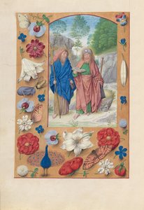 Getijdenboek van koningin Isabella de Katholieke, koningin van Spanje: Fol. 175v, Heiligen Philip & James, ca. 1500