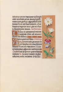 Uren van koningin Isabella de Katholieke, koningin van Spanje: Fol. 20r, c. 1500 door Master of the First Prayerbook of Maximillian