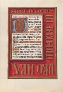 Uren van koningin Isabella de Katholieke, koningin van Spanje: Fol. 38r, c. 1500 door Master of the First Prayerbook of Maximillian