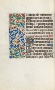 Getijdenboek Gebruik van Rouen: fol. 105v, ca. 1470 door Master of the Geneva Latini