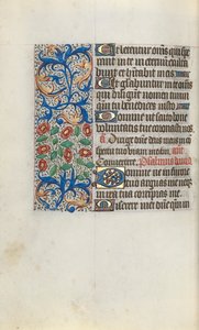 Getijdenboek Gebruik van Rouen: fol. 111v, ca. 1470 door Master of the Geneva Latini