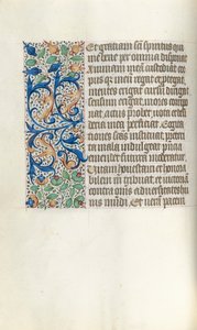 Getijdenboek Gebruik van Rouen: fol. 21v, c. 1470 door Master of the Geneva Latini