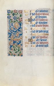 Getijdenboek Gebruik van Rouen: fol. 2v door Master of the Geneva Latini