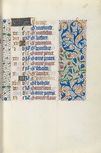 Getijdenboek Gebruik van Rouen: fol. 51r, ca. 1470