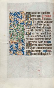 Getijdenboek Gebruik van Rouen: fol. 64v, ca. 1470 door Master of the Geneva Latini