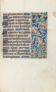 Getijdenboek Gebruik van Rouen: fol. 89r, c. 1470 door Master of the Geneva Latini