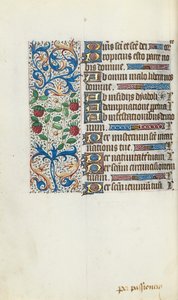 Getijdenboek Gebruik van Rouen: fol. 94v, c. 1470 door Master of the Geneva Latini