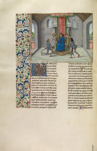 John of Gaunt nodigt gasten uit voor het huwelijk van zijn dochter met de koning van Portugal door Master of the Getty Froissart