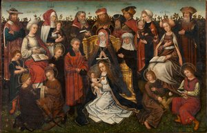 De Familie van St. Anne, c.1500-10 door Master of the Holy Family of St. Anne