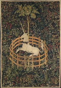 De Eenhoorn in Gevangenschap door Master of the Hunt of the