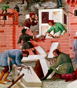 Bouw van de stad Rome, detail