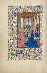 De Aankondiging door Master of the Llangattock Hours