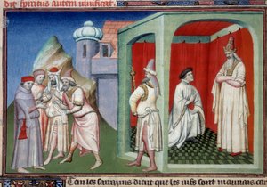 Johannes van Mandeville en de Sultan door Master of the Mazarine