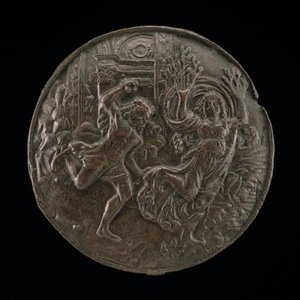 Apollo en Daphne door Master of the Orpheus Legend