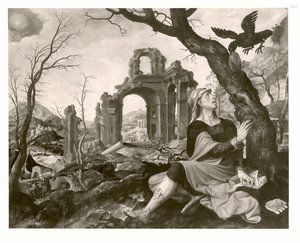 Dutch: Elia door de raaf gevoed Elias fed by the raven