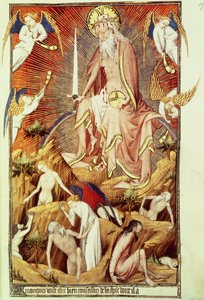 Ms Lat. 9471 f.194 Het Laatste Oordeel, uit de Grandes Heures de Rohan, c.1418-25