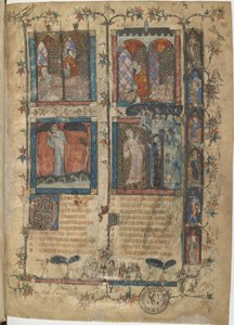 Miniatuur uit een manuscript van de Roman de la Rose door Guillaume de Lorris en Jean de Meun, 1353