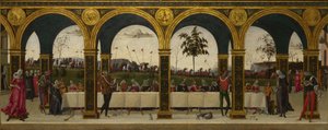 Het verhaal van Griselda. Deel III: Reünie, c.1490-1495 door Master of the Story of Griselda