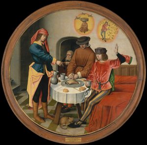 Jozef die de dromen van zijn medegevangenen uitlegt door Master of the Story of Joseph