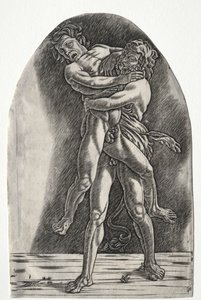 Hercules en Antaeus door Master of the Year 1515