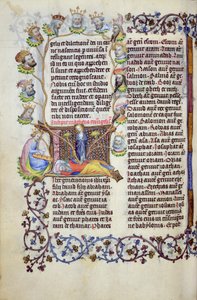 Ms 289.3 f.67v De boom van Jesse uit een initiaal, uit het evangelie van Matteüs, Utrecht, c.1425