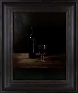 Laatste maaltijd in de dodencel, Adolf Eichmann, 2012 (digitale transferprint op perkament van geitenleer) door Mat Collishaw