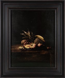 Laatste maaltijd op death row, Velma Barfield, 2012 (digitale transferprint op perkament van geitenleer) door Mat Collishaw