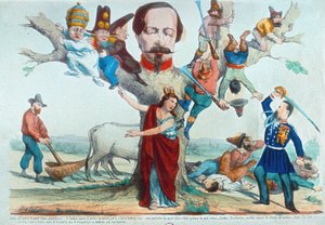 Allegorie van Italië tijdens Risorgimento door Mata