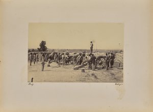Kapitein [illeg.] Batterij door Mathew B. Brady