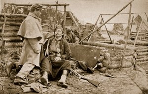 Een gewonde Zouaaf, 1861-65 door Mathew B. Brady