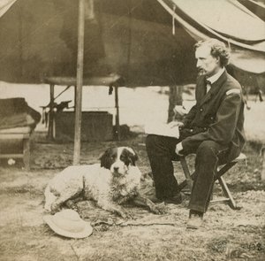 Generaal Custer (1839-76) op zijn hoofdkwartier, c.1864 door Mathew B. Brady