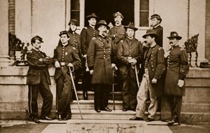 Generaal O. B. Wilcox en staf, 1861-65