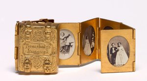 Iemands bagage Miniatuur Huwelijksalbum van Tom Thumb en Lavinia Warren, ca. 1863 door Mathew B. Brady