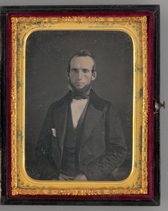 Ongetiteld portret van een zittende man, 1862 door Mathew Brady