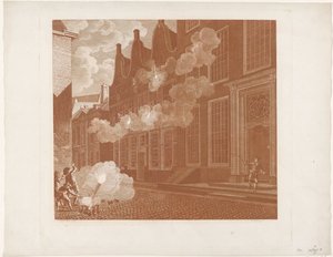 Beschieting van het huis van Lucas van Steveninck, 1787