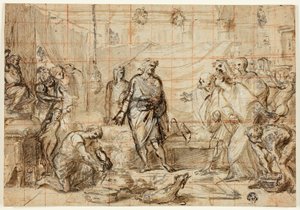 Dood van Seneca door Mathieu Ignace van Bree