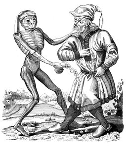 De dood en de Jood, 17e eeuw 1849 door Mathieu Marian