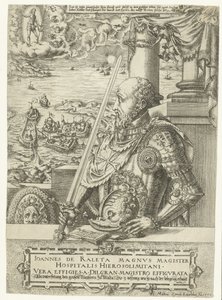 Portret van Jean Parisot de La Valette, Grootmeester van de Maltezer ridders door Mathis Zündt
