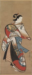 Courtisane, 1716-1735 door Matsuno Chikanobu