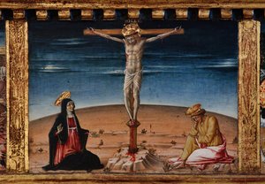 Madonna en Kind met Heiligen Jacobus, Augustinus, Bernardinus en Margaretha, eerste decennia van de 14e eeuw