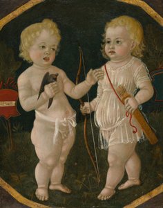 Twee putti door Matteo di Giovanni