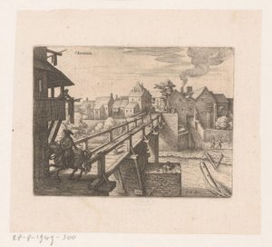 Gezicht op Charenton-le-Pont door Matthäus Merian (I)
