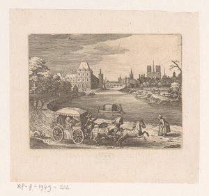 Gezicht te Parijs door Matthäus Merian (I)