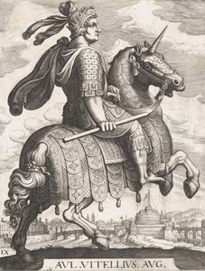 Plaat 9: Keizer Vitellius te paard, uit 