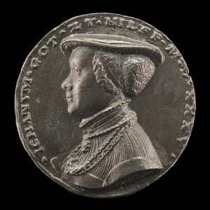 Magdalena Rummel, Vrouw van Lorenz Staiber 1509 [achterzijde], 1535 door Matthes Gebel