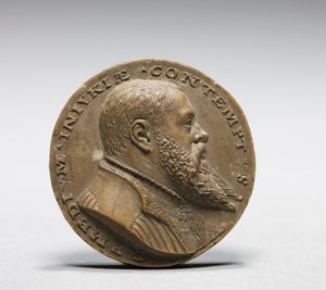 Model voor de voorzijde van de medaille van de zoon van Martin III Geuder door Matthes Gebel