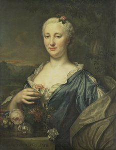 Portret van Agnes Margaretha Albinus