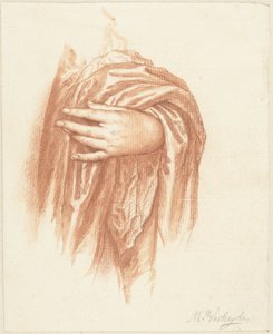 Studie van een linkerhand