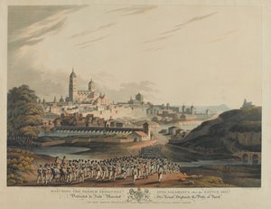 De Franse gevangenen marcheren naar Salamanca na de slag, 1812