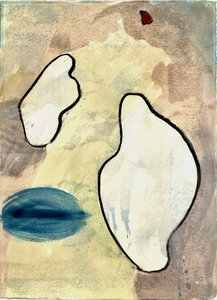 Du Serie Douce Le Matin 3, 2021 (aquarel  houtskool)